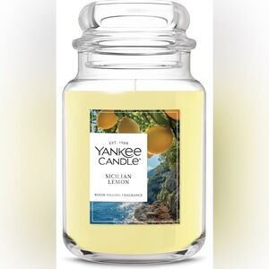 Yankee Candle Sicilian Lemon Jar -22oz- 150 burn time